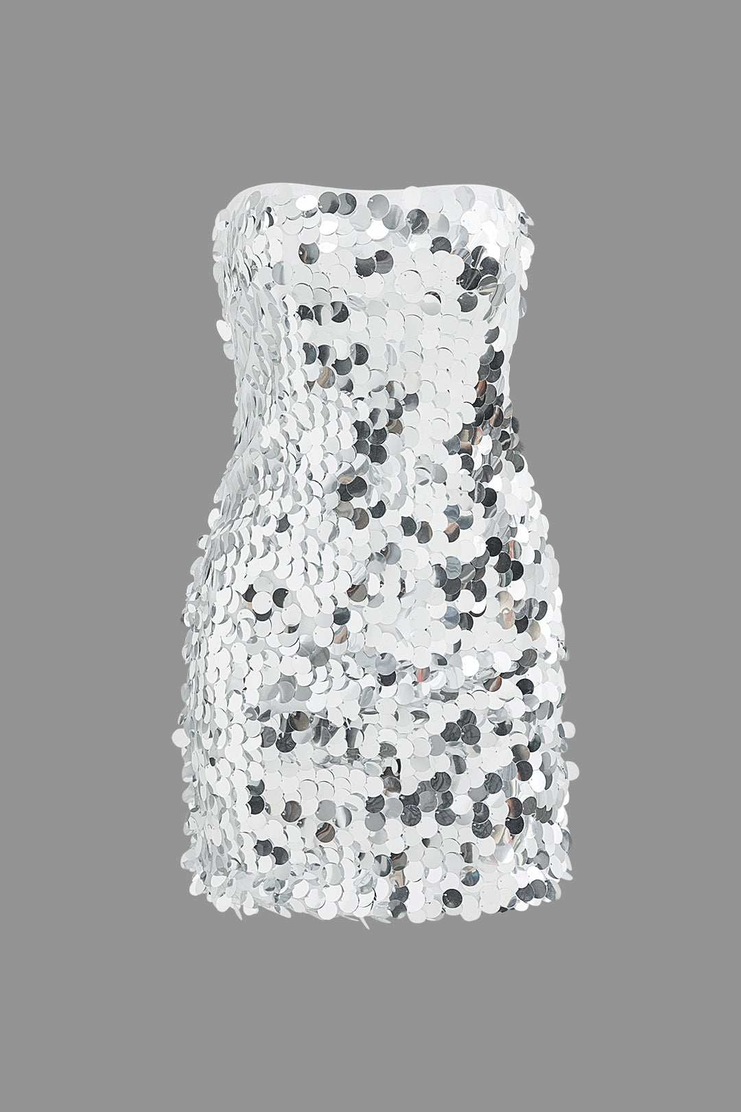 Sparkly Sequin Strapless Bodycon Mini Dress for Y2K Fashion and Coquette Aesthetic