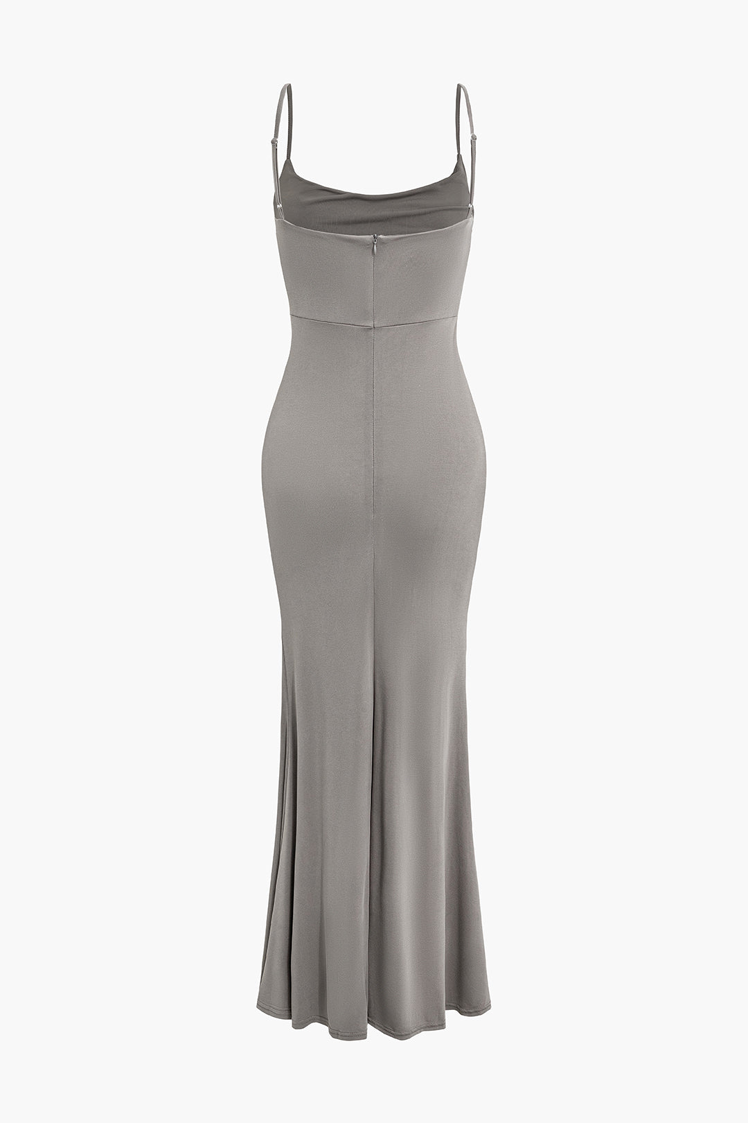 Strap Ruched Mermaid Maxi Dress - Y2K Aesthetic Evening Gown for Chic Coquette Style