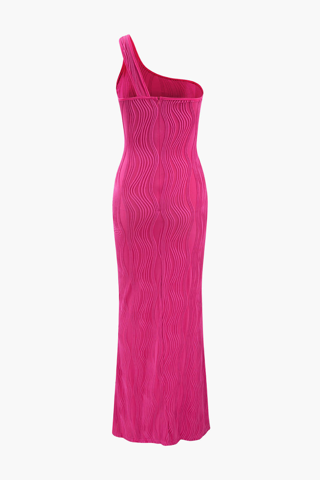 Textured One Shoulder Maxi Dress - Y2K Aesthetic Evening Gown for Chic Coquette Style