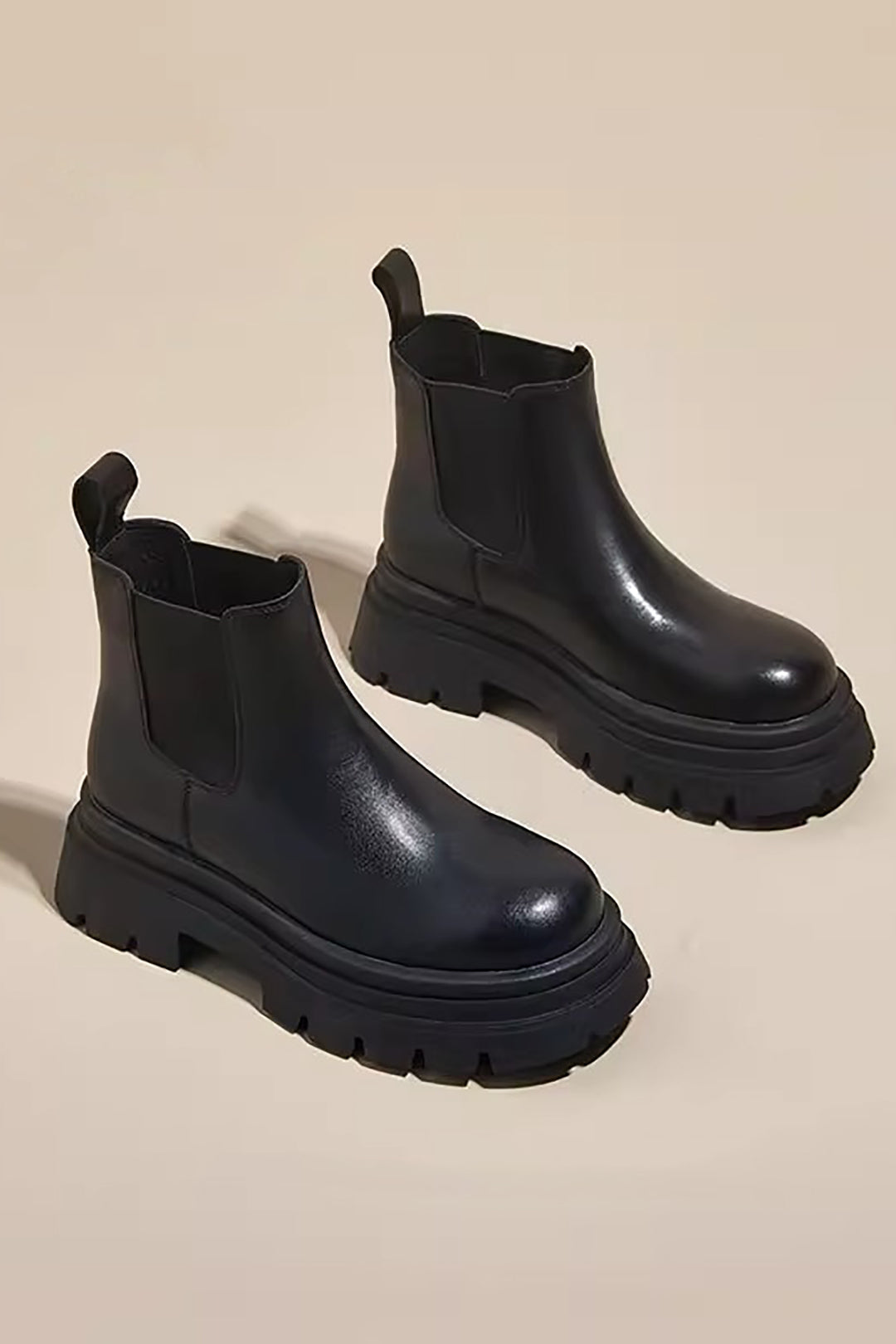 Trendy Faux Leather Martin Boots for Y2K Aesthetic and Grunge Style Outfits