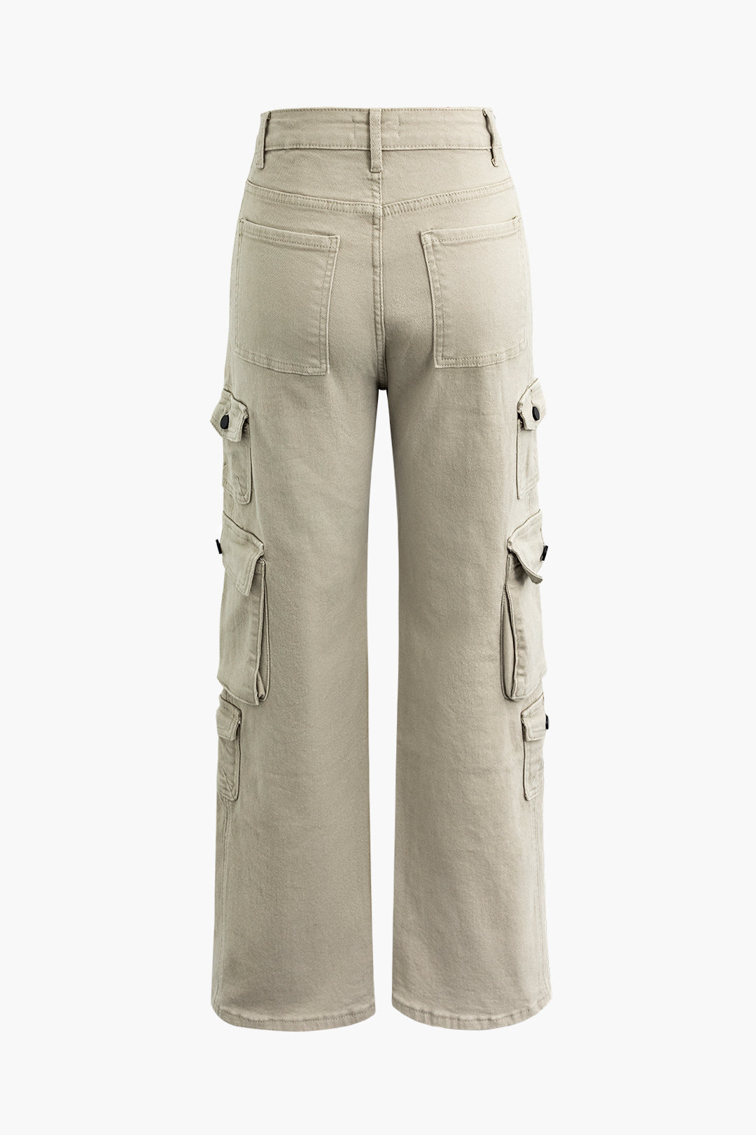 Trendy Multi Pocket Straight Leg Cargo Pants for Y2K Aesthetic and Grunge Style