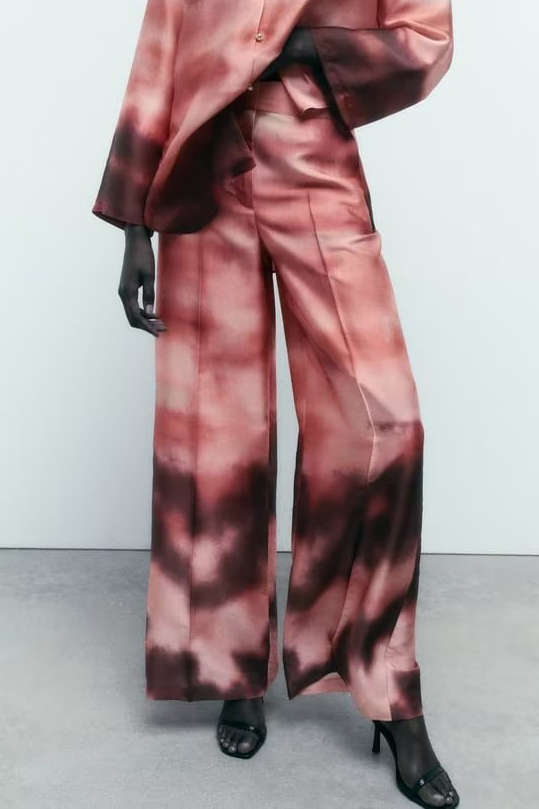 Trendy Tie Dye High Waist Wide Leg Pants for Y2K Aesthetic and Comfy Outfits