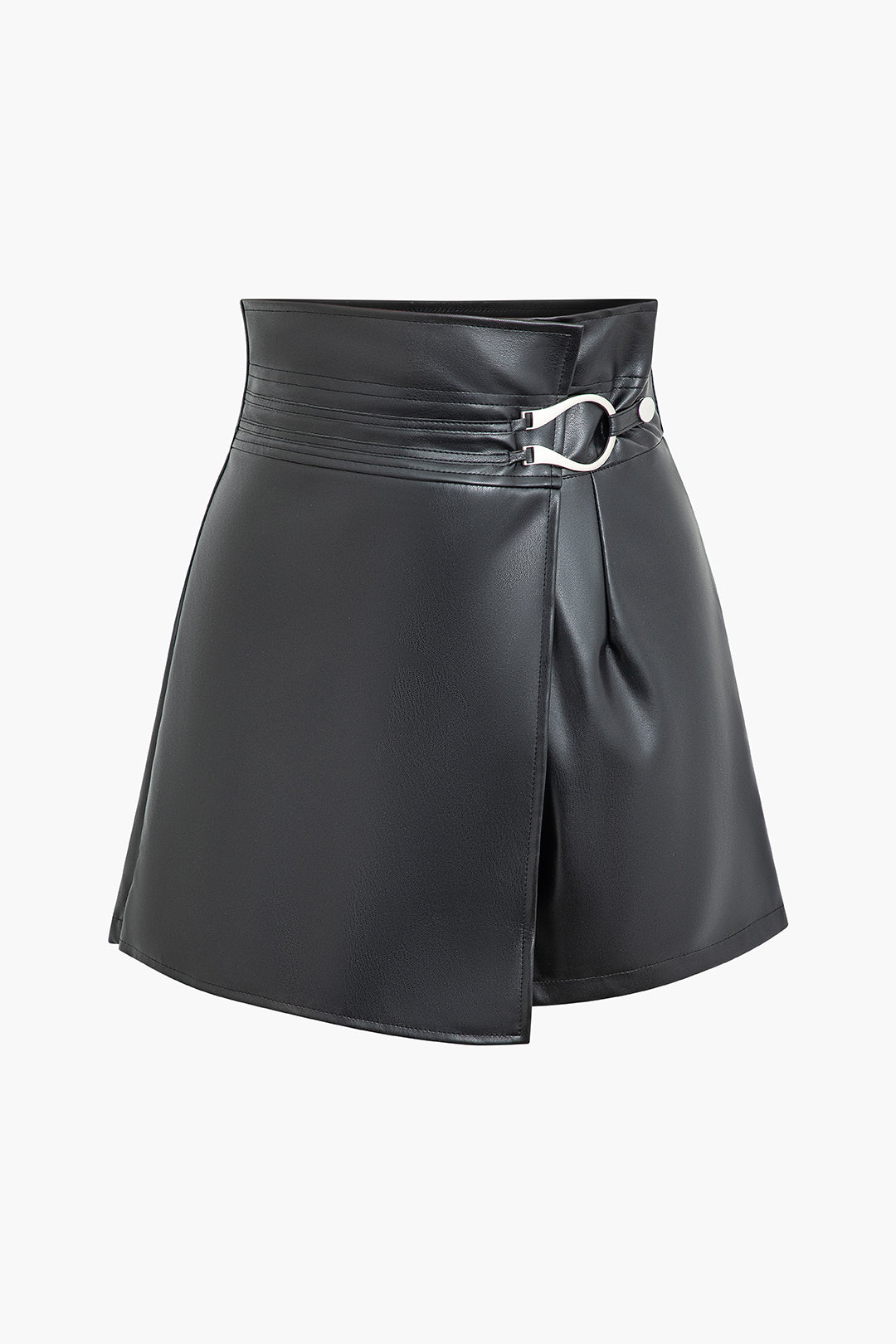 Trendy Y2K Faux Leather Shorts for Edgy Grunge Aesthetic Outfits and Coquette Style