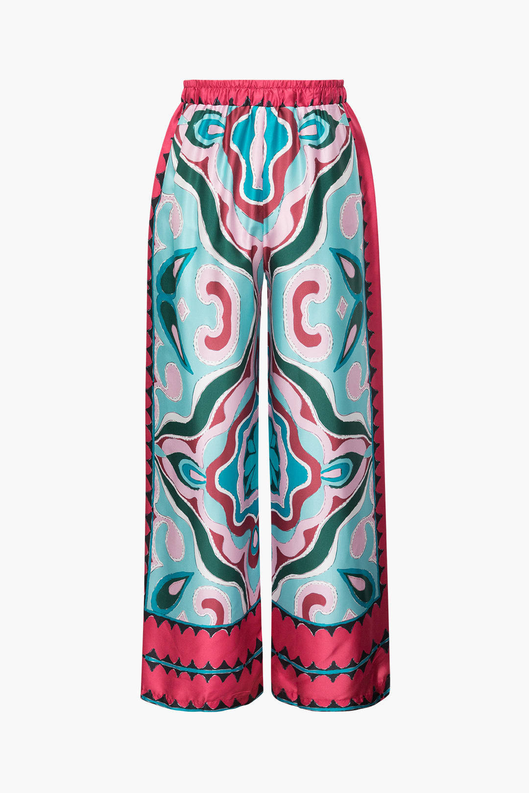 Trendy Y2K Printed Drawstring Wide Leg Pants for Effortless Coquette Aesthetic Style