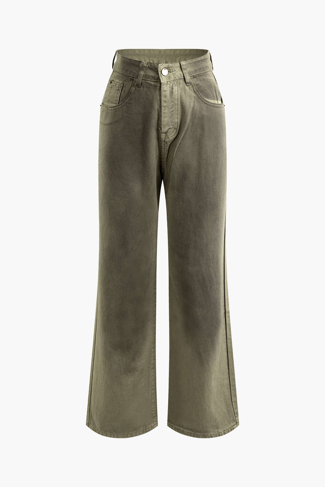 Trendy Y2K Stained Pocket Straight Leg Pants for Edgy Grunge Aesthetic Outfits