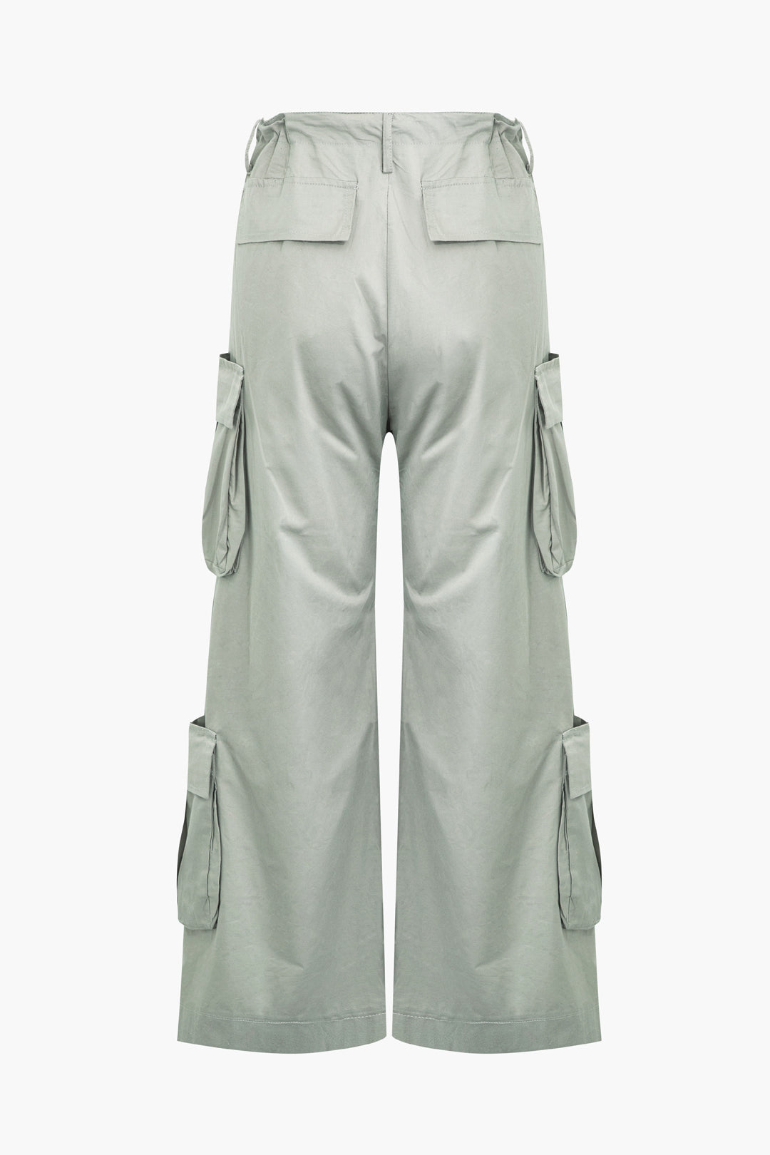 Trendy Y2K Wide Leg Cargo Pants with Flap Pockets for a Chic Coquette Aesthetic