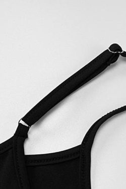 U Neck Solid Backless Cami Jumpsuit - Y2K Aesthetic Fashion for Trendy Outfits