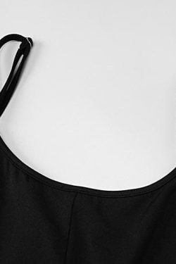 U Neck Solid Backless Cami Jumpsuit - Y2K Aesthetic Fashion for Trendy Outfits