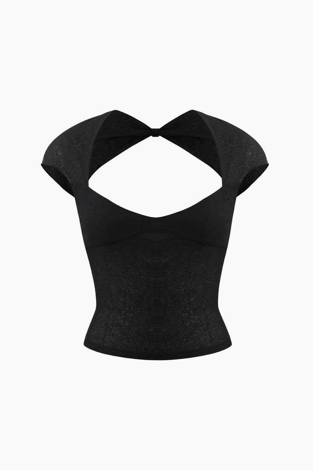 V-Neck Backless Crop Top - Y2K Fashion Essential for Aesthetic Outfits and Cute Looks