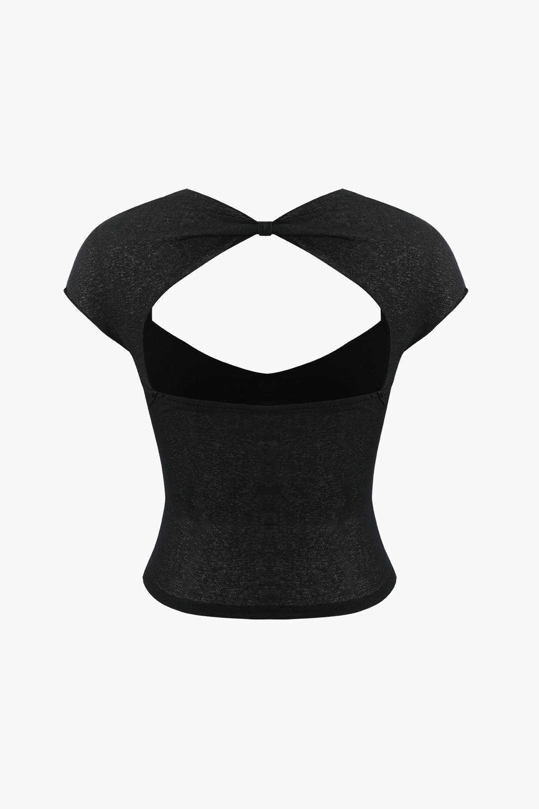 V-Neck Backless Crop Top - Y2K Fashion Essential for Aesthetic Outfits and Cute Looks