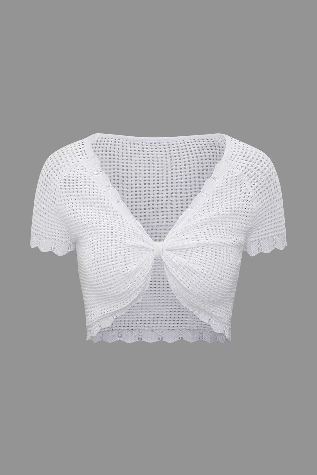 V-neck Hollow Out Crop Top - Y2K Aesthetic Cute Top for Trendy Outfits