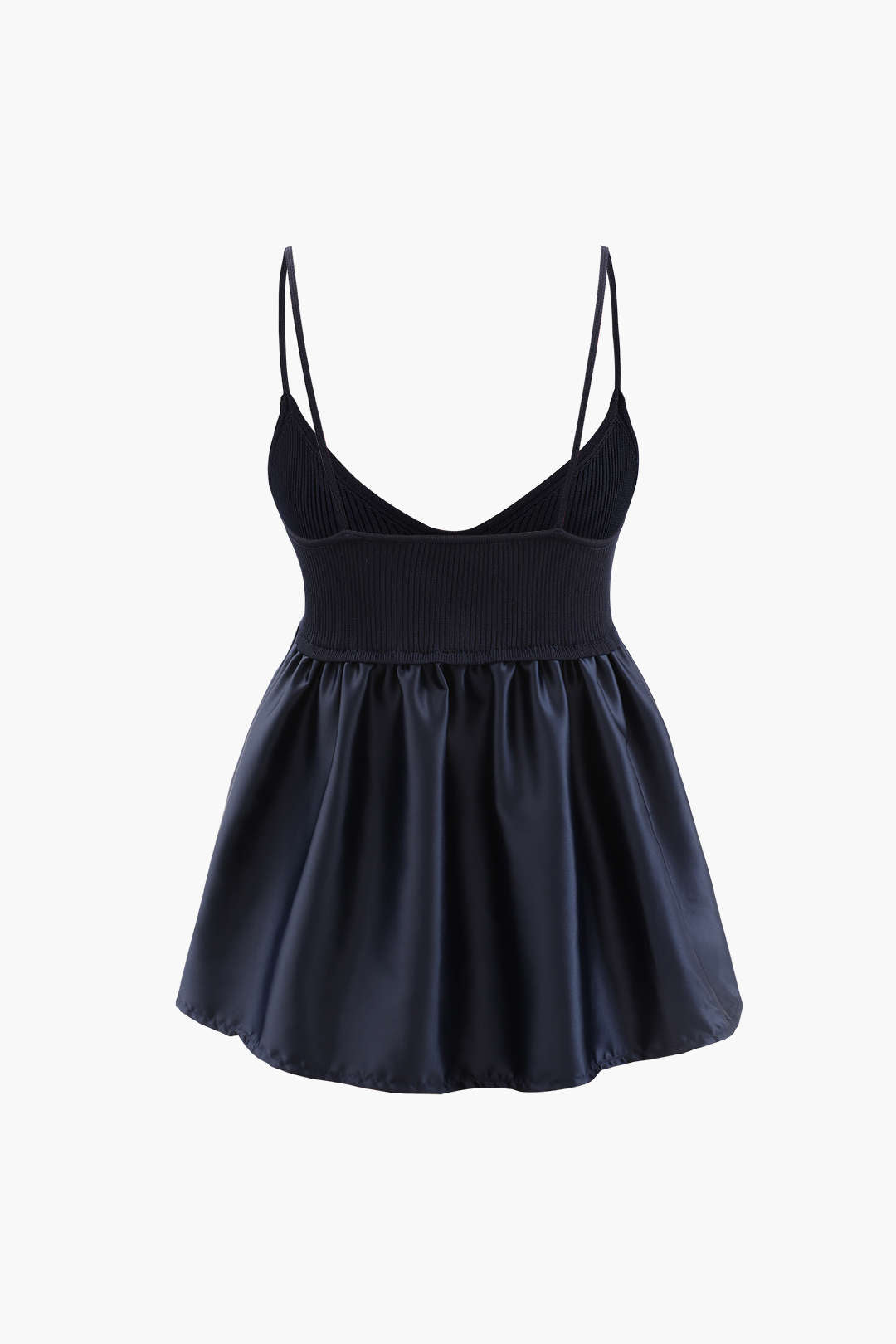 V-Neck Peplum Hem Cami Top - Y2K Fashion Essential for Coquette and Grunge Aesthetics