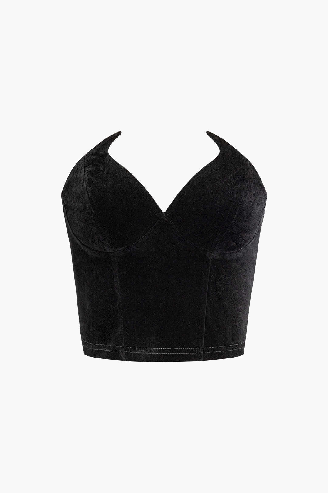 V-neck Zipper Bustier Tube Top - Y2K Fashion Essential for Coquette and Grunge Aesthetics