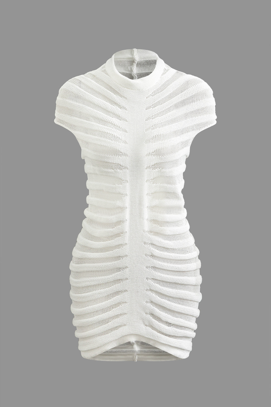 Y2K Aesthetic Round Neck Stripe Knit Midi Dress for Trendy Coquette Style