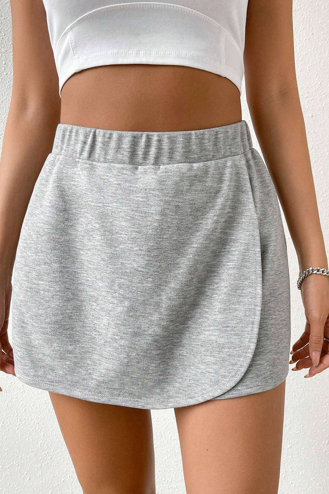 Y2K Aesthetic Solid Sports Wrap Shorts for Trendy and Comfy Summer Outfits