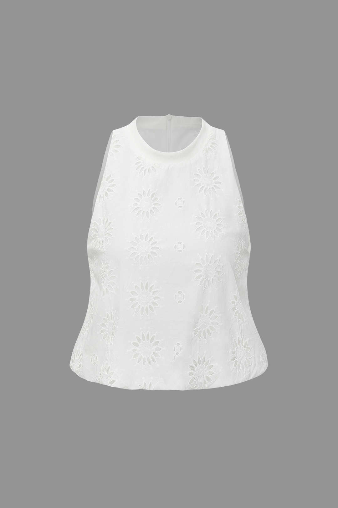 Y2K Cutwork Sleeveless Top - Trendy Coquette Aesthetic for Stylish Outfits