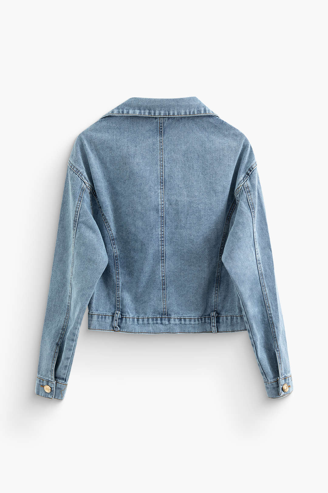 Y2K Denim Crop Jacket: Vintage-Inspired Cute Top for Coquette and Grunge Aesthetic Outfits