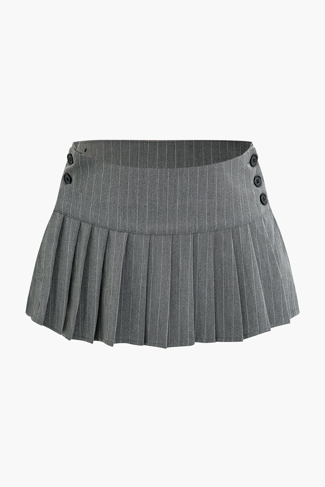 Y2K Pinstripe Pleated Mini Skirt - Vintage Aesthetic for Trendy Outfits