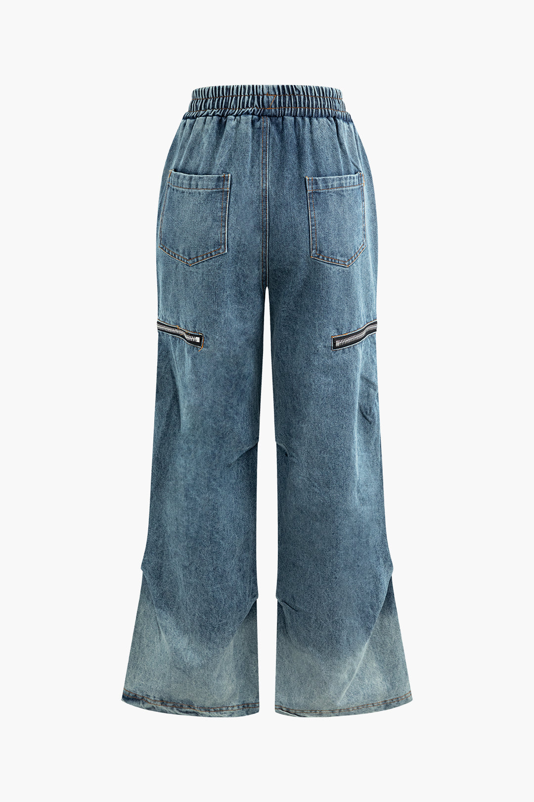 Y2K Wide Leg Cargo Jeans for Trendy Grunge Aesthetic Outfits and Comfy Everyday Wear