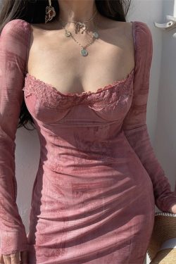 2024 Spring/Summer Fairy Dress - French Lace Corset-Style Bodycon Dress for Women - Sexy Vacation Outfit