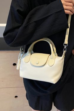 2025 Korean Minimalist Casual Bucket Bag for Women - Trendy Crossbody Shoulder Bag with Unique Niche Design