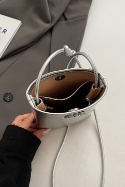 2025 Summer High-End Compact Lightweight Mini Crossbody Bag for Women - Stylish Silver Phone Bag for Walking