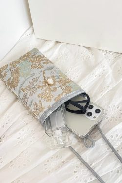 2025 Summer Mini Bag for Women - Chinese National Style Lightweight Crossbody Mobile Phone Bag