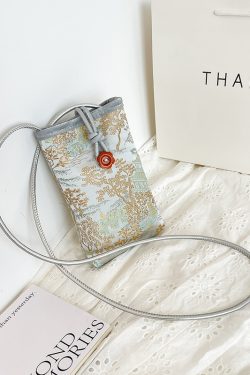 2025 Summer Mini Bag for Women - Chinese National Style Lightweight Crossbody Mobile Phone Bag