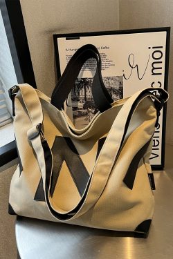 2025 Women’s Canvas Tote Bag - Large Capacity, Versatile Handbag for Students, Commuting, Shoulder and Crossbody Style