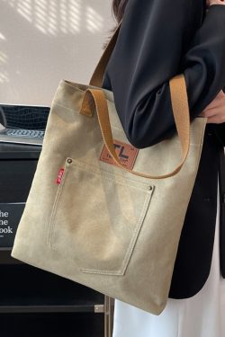 2025 Women's Large Capacity Canvas Commuter Tote Bag – Versatile Shoulder Handbag for Students & Everyday Use