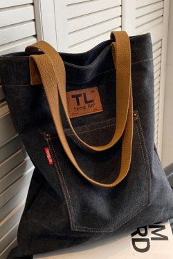 2025 Women's Large Capacity Canvas Commuter Tote Bag – Versatile Shoulder Handbag for Students & Everyday Use
