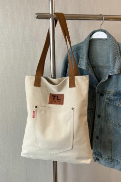 2025 Women's Large Capacity Canvas Commuter Tote Bag – Versatile Shoulder Handbag for Students & Everyday Use