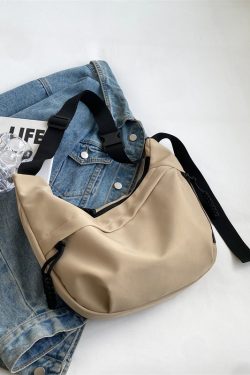 2025 Women's Oxford Cloth Crossbody Bag, Large Capacity Dumpling Shoulder Bag for Class and Commuting, Trendy Casual Style