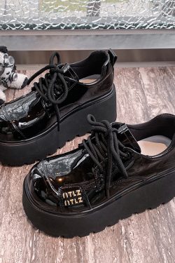 8cm Thick-Soled Retro Mary Jane Loafers for Women - Spring 2025 British Style Leather Shoes for Petite Fashion