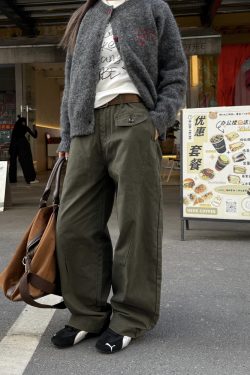 American Retro Tapered Cargo Pants for Men and Women - Loose Fit, Versatile Casual Style, Draped Long Design
