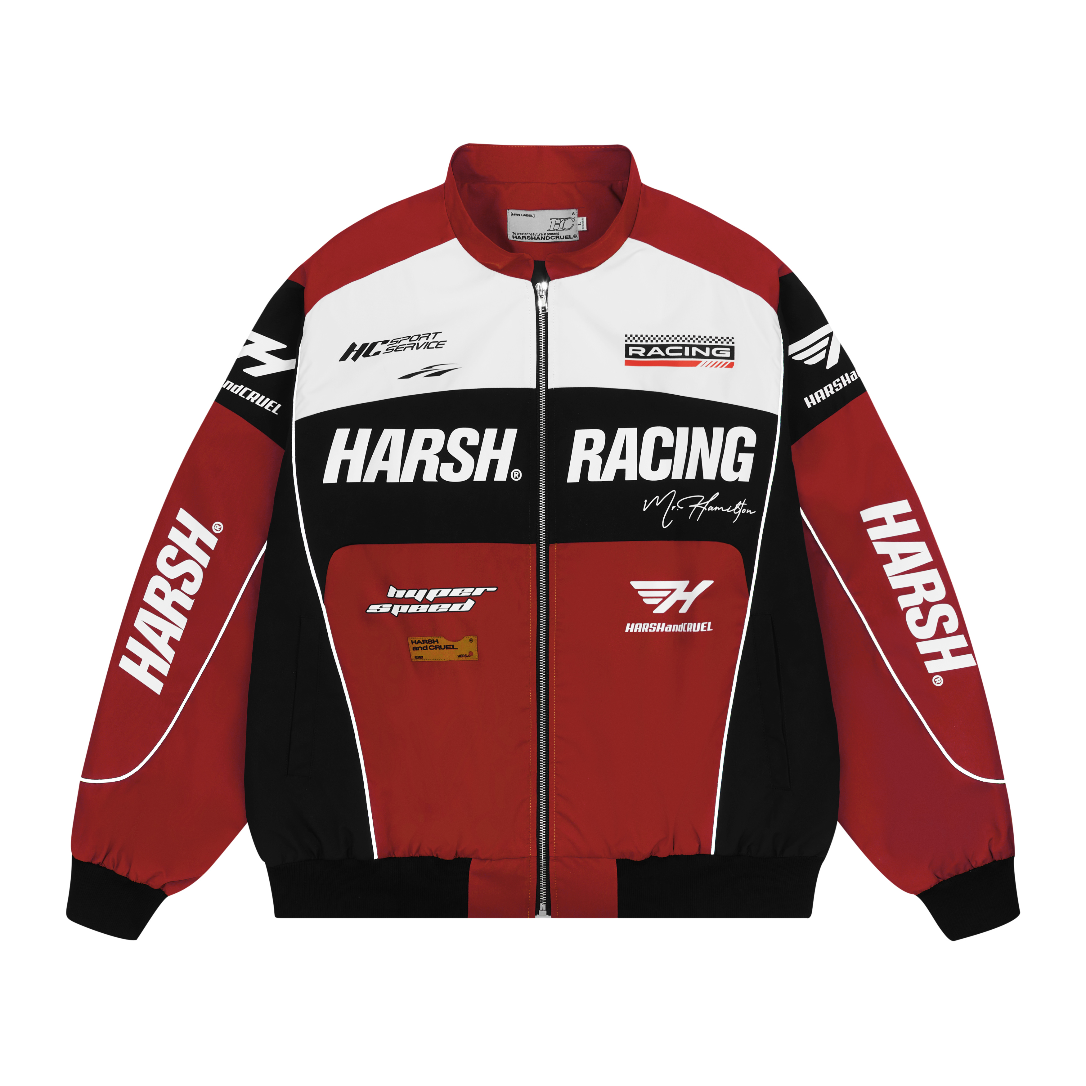 American-Style Motorcycle Racing Jacket | Harsh and Cruel Design | Unisex Biker Jacket for 90s and Y2K Inspired Fashion