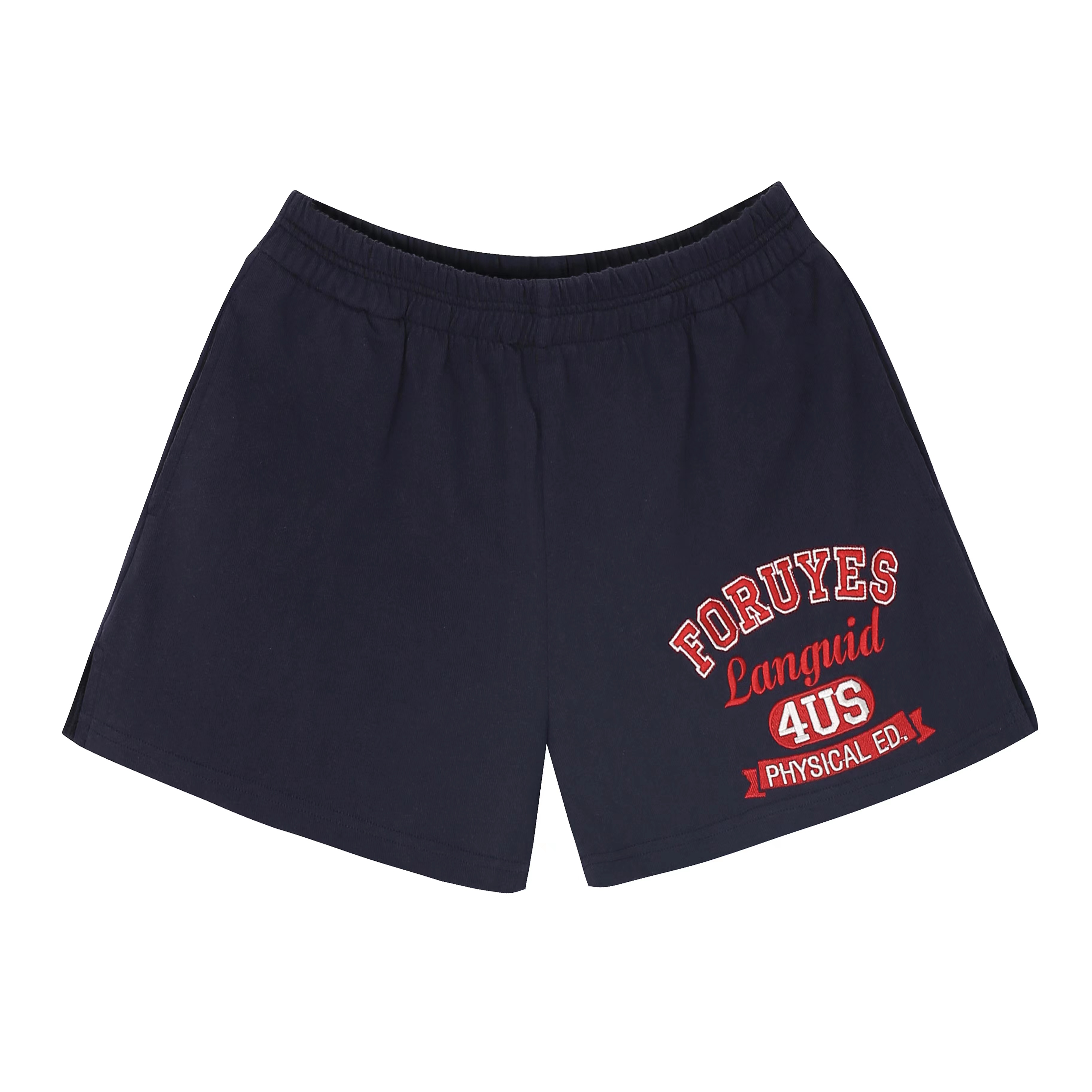 American Vintage Campus Style Slogan Logo Casual Shorts - Slim Fit Versatile Fashion for Trendy Looks