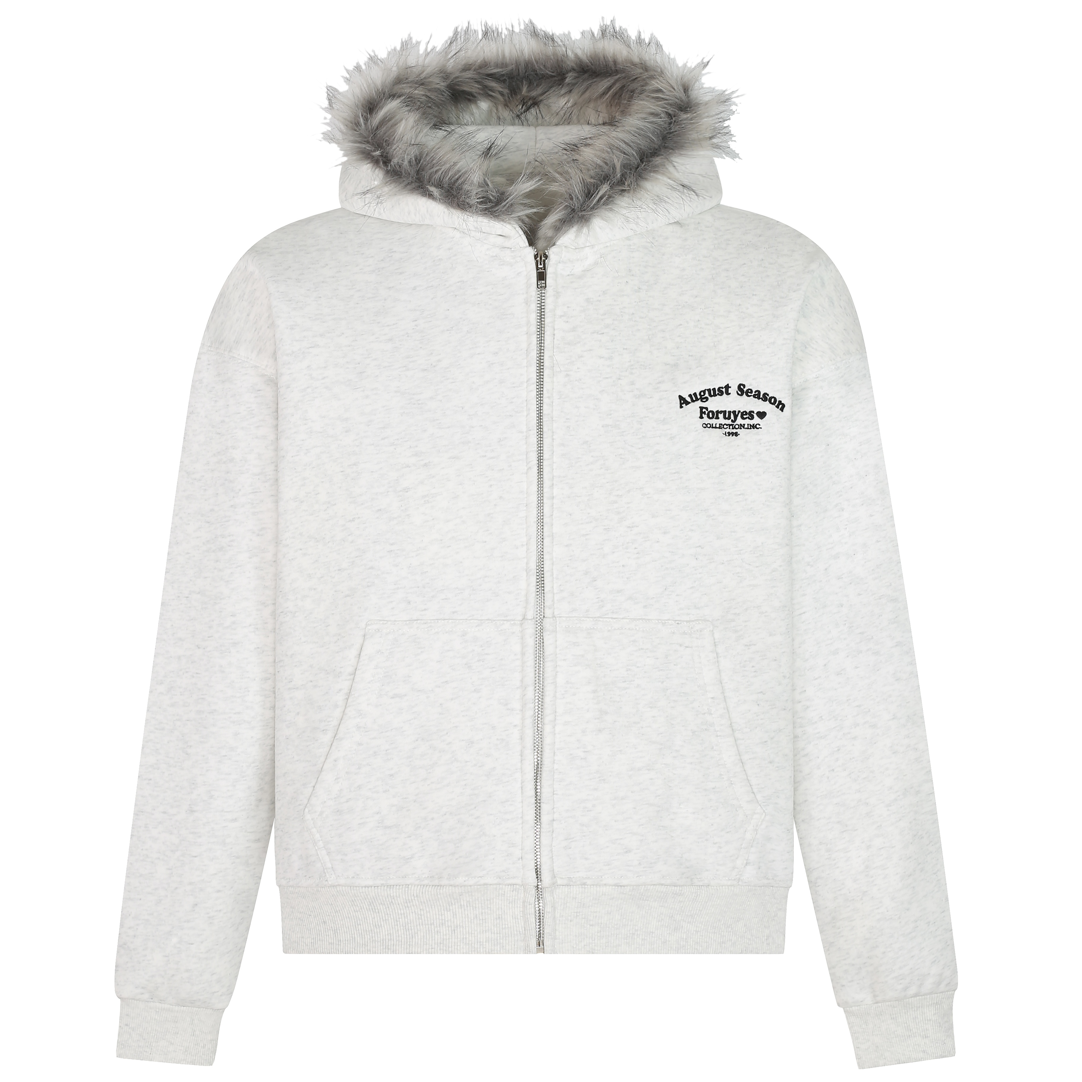 American Vintage Fur Collar Fleece Lined Hooded Sweatshirt for Couples - Retro 90s Style Jacket