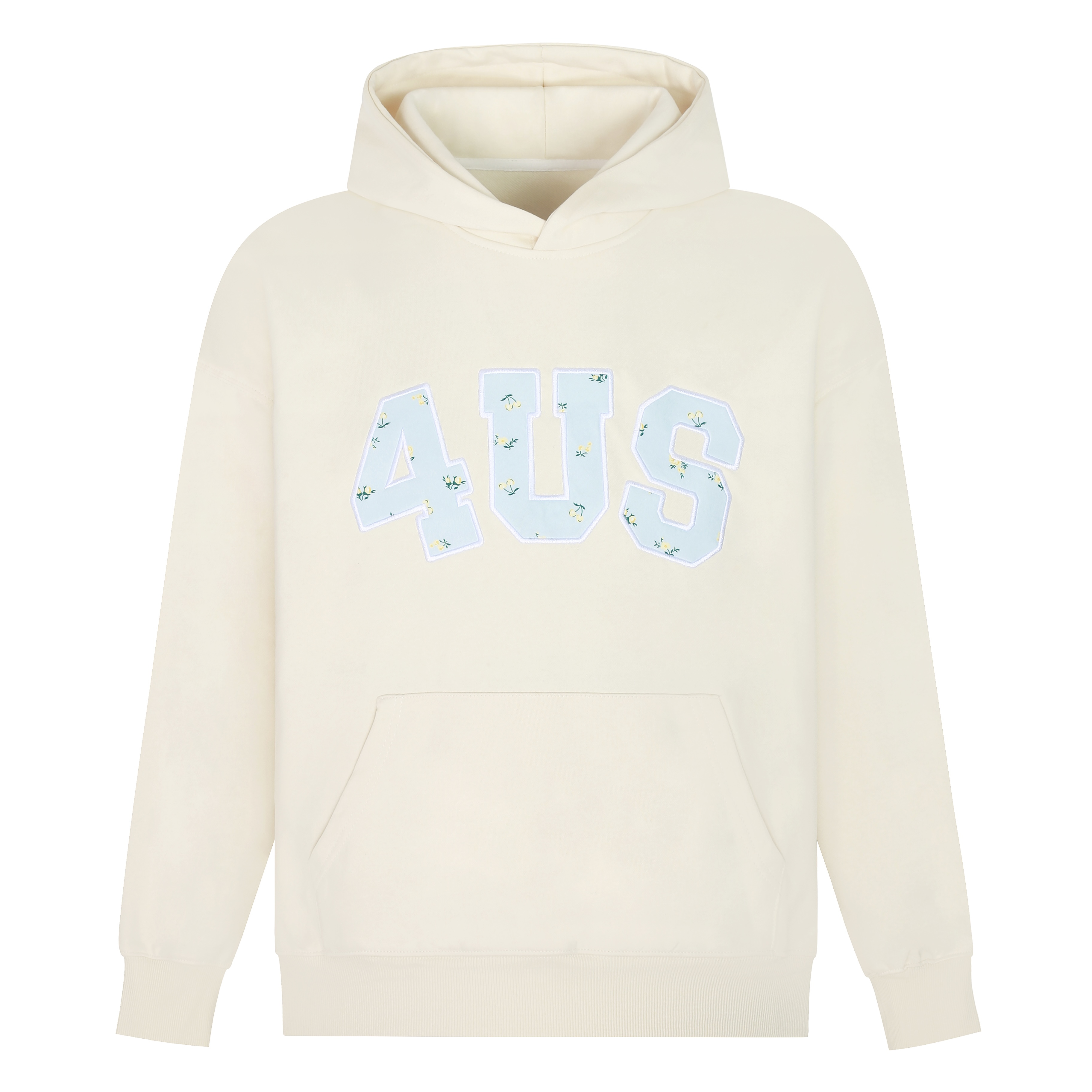Autumn Winter Floral Embroidery Patch Hoodie for Couples - Loose Fit, National Trend, Casual Streetwear