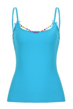 Backless Beaded Bow Tie Women's Casual Vest - Summer Beach Stretch Top for Outdoor Style