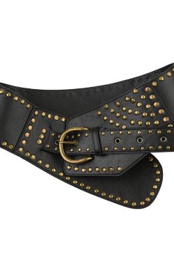 Bohemian Vintage Knight Waist Cincher Belt – Ethnic Y2K Retro Accessories Collection for Chic Style