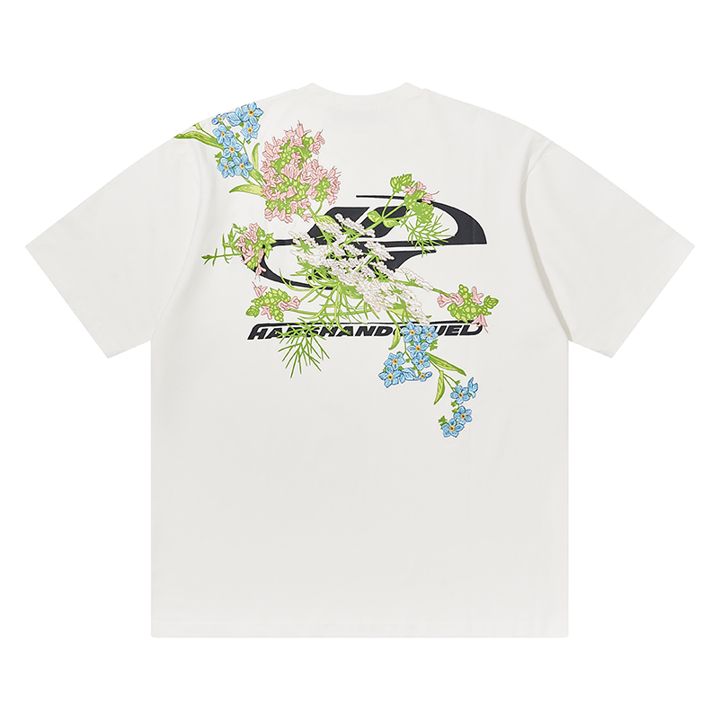 Chinese-Style Floral Embroidery Short Sleeve T-Shirt - Y2K Vintage Aesthetic, Trendy Korean Style Top for Fashion Lovers