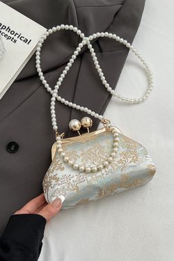 Chinese-Style Qipao Handbag for Women, Summer 2025 Embroidered Crossbody Phone Bag, Ancient Style Fashion Accessory