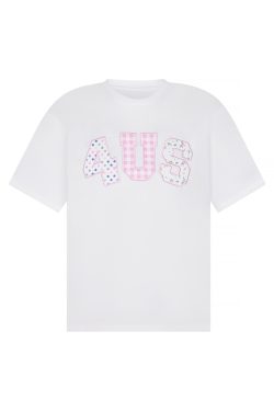 Colorful Patchwork Floral Polka Dot Plaid Couple Loose T-Shirt - Summer Short Sleeve Top for Casual Y2K Style Fashion