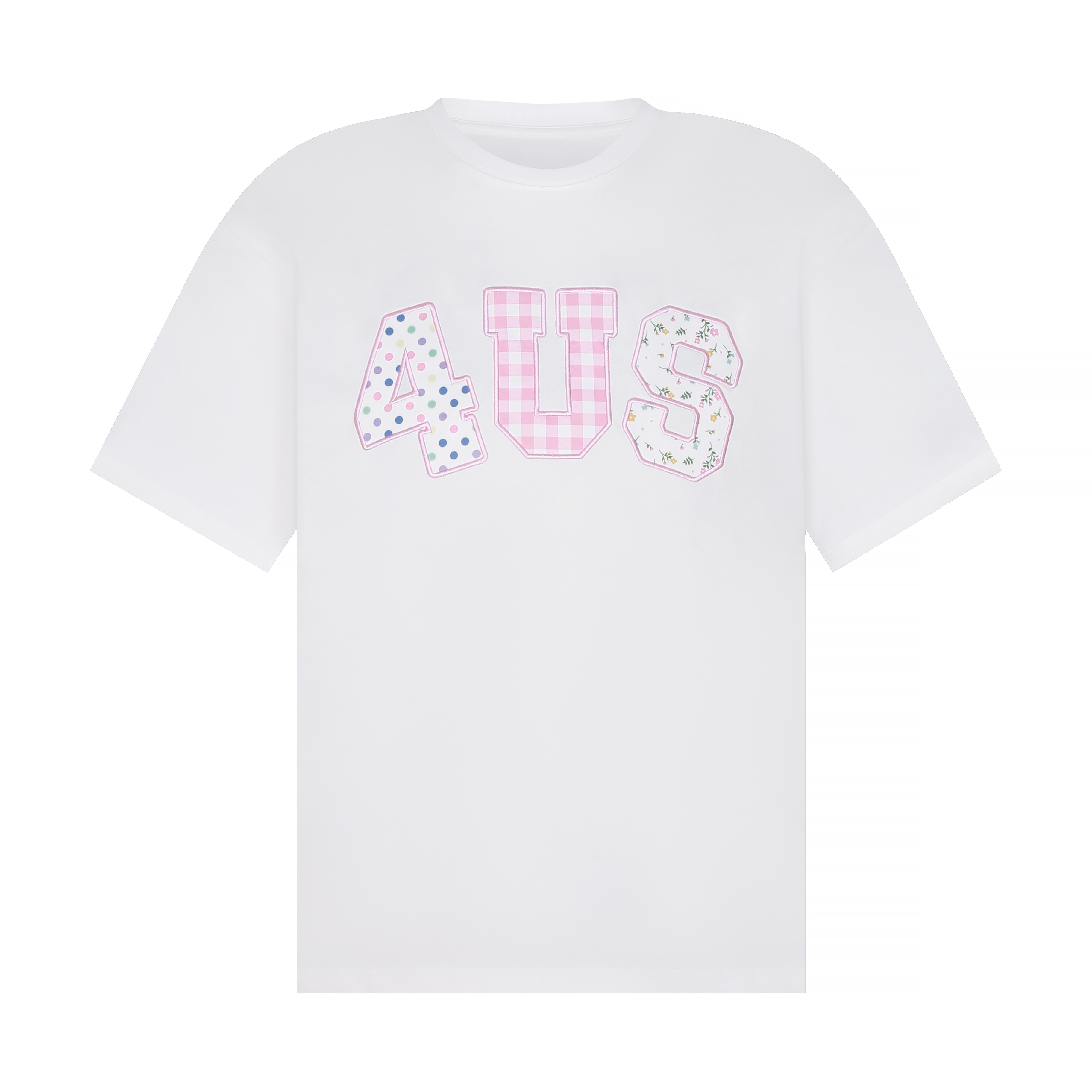 Colorful Patchwork Floral Polka Dot Plaid Couple Loose T-Shirt - Summer Short Sleeve Top for Casual Y2K Style Fashion