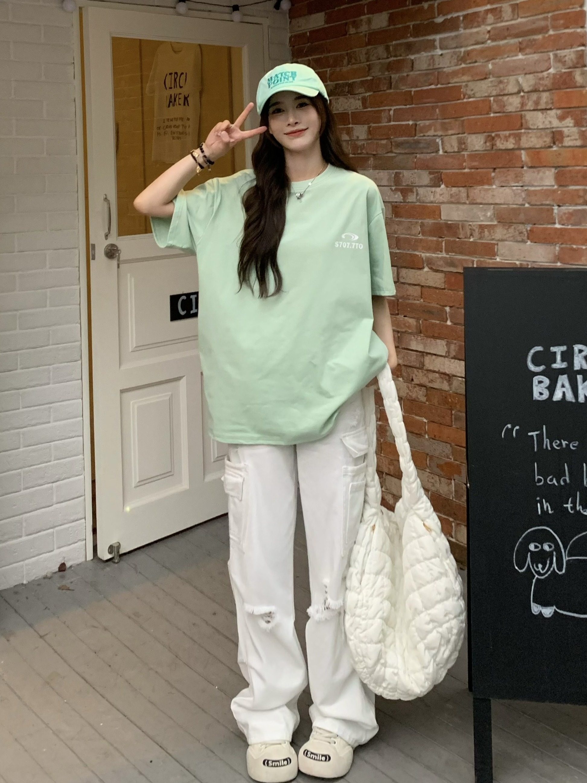 Cool Pocket Short Sleeve T-Shirt for Women - 2025 Summer Quick-Dry Sun Protection Top, Casual Couple Style, Perfect for Y2K Fashion
