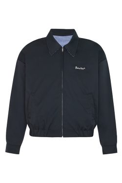 Double-Sided Plaid Work Jacket for Couples - Versatile Loose Top Coat for Spring and Autumn, Trendy National Style