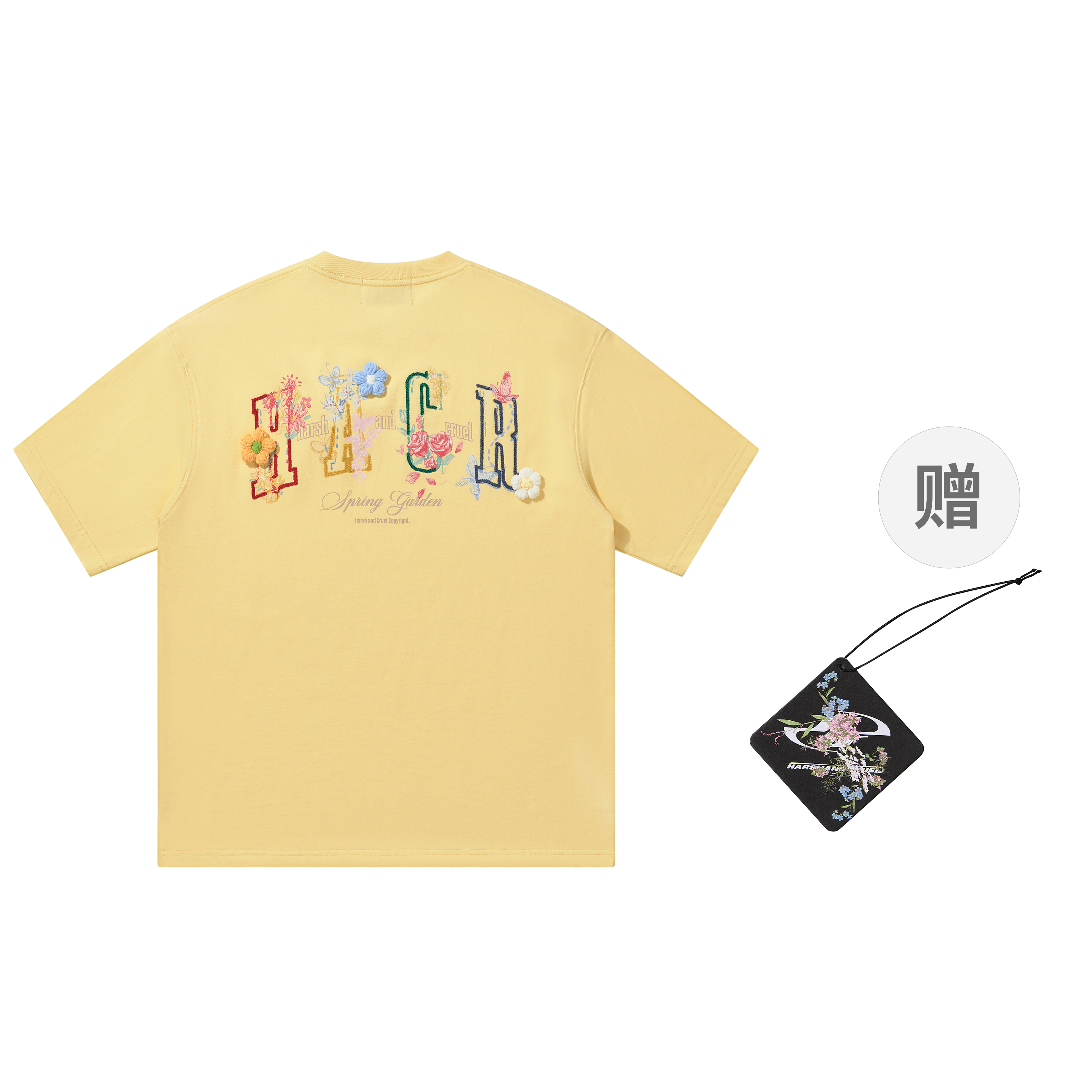 Hand-Painted 3D Yarn Flower Soft Loose Short Sleeve T-shirt for Kids - Summer Fun Fashion, Cute and Colorful Style