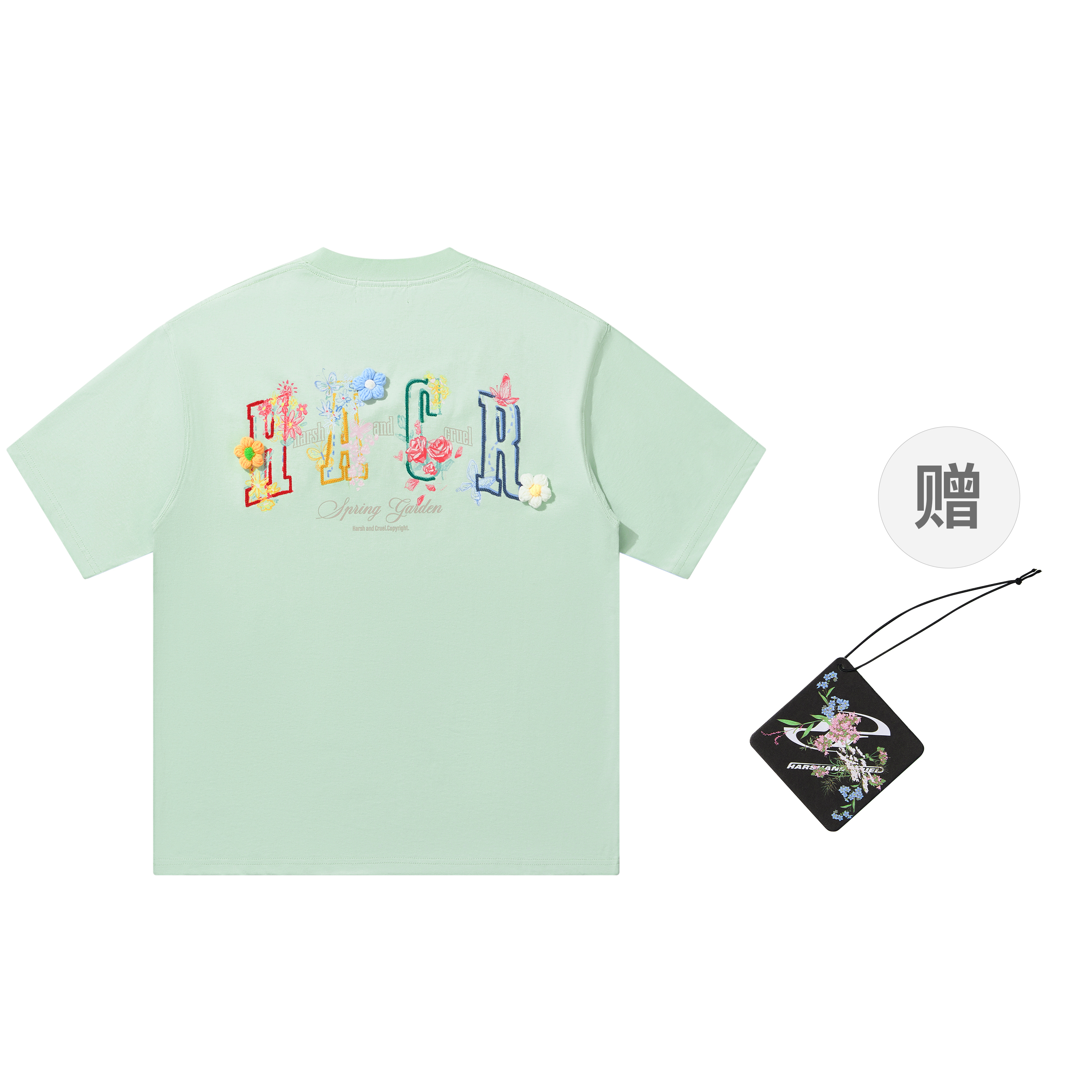 Hand-Painted 3D Yarn Flower Soft Loose Short Sleeve T-shirt for Kids - Summer Fun Fashion, Cute and Colorful Style