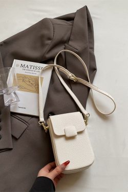 High-End Yellow Mini Crossbody Bag for Women - Vertical Design Phone Bag for Summer 2025